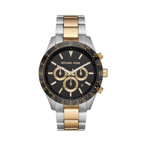 michael kors stainless steel chronograph layton watch golden|Michael Kors Men's Layton Gold.